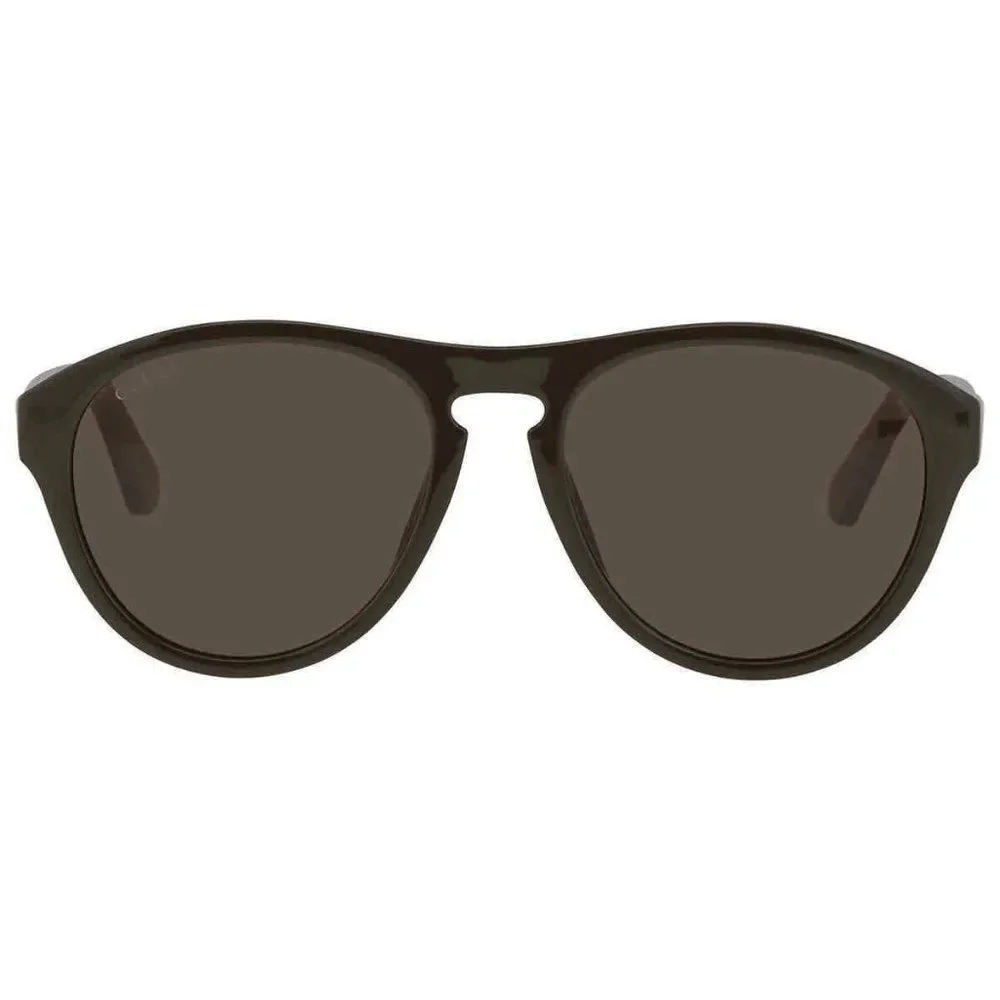 NEW Gucci Black and Brown Round Brown Men's Sunglasses
